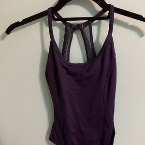 Navy Mesh Cami Leotard
